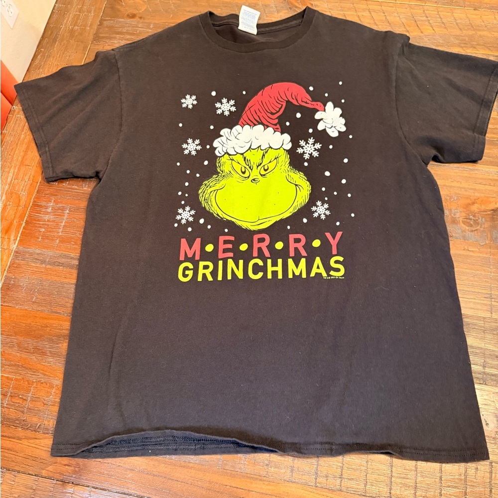 Merry Grinchmas Graphic Tee – Delta Pro Weight – Adult Large - Picture 2 of 7